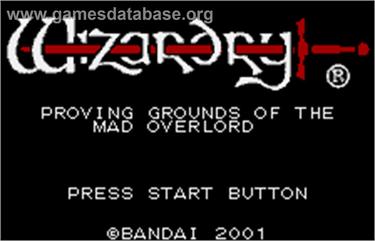 Wizardry I - Proving Grounds of the Mad Overlord